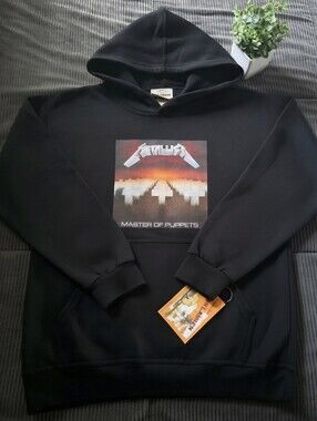 NWT Metallica Master of Puppets Black Graphic Hoodie